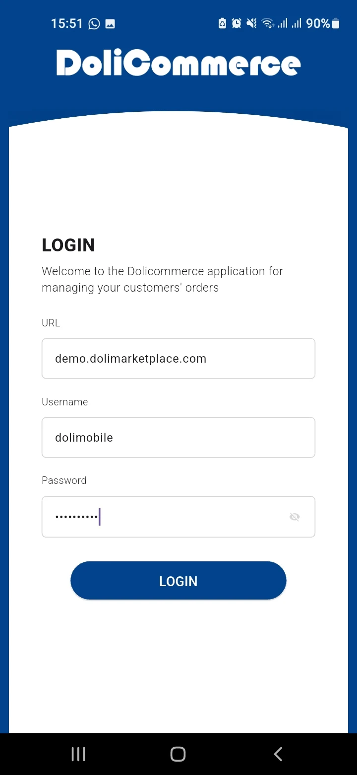 DoliCommerce for Dolibarr screenshot
